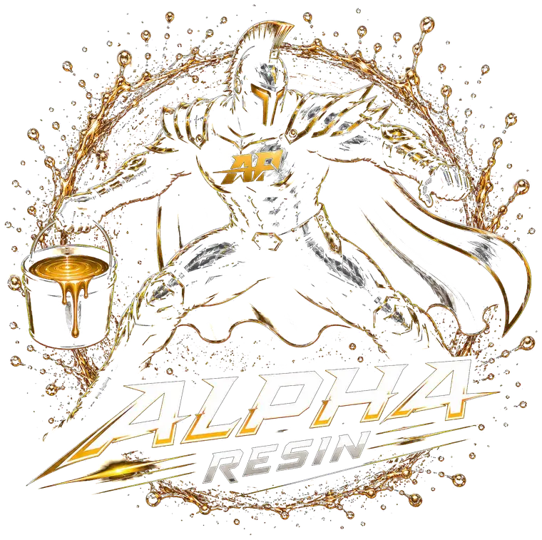 Alpha Resin brand artwork